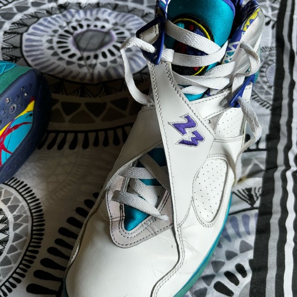 Used Jordan retro 8 -White aqua - Picture 4 of 4